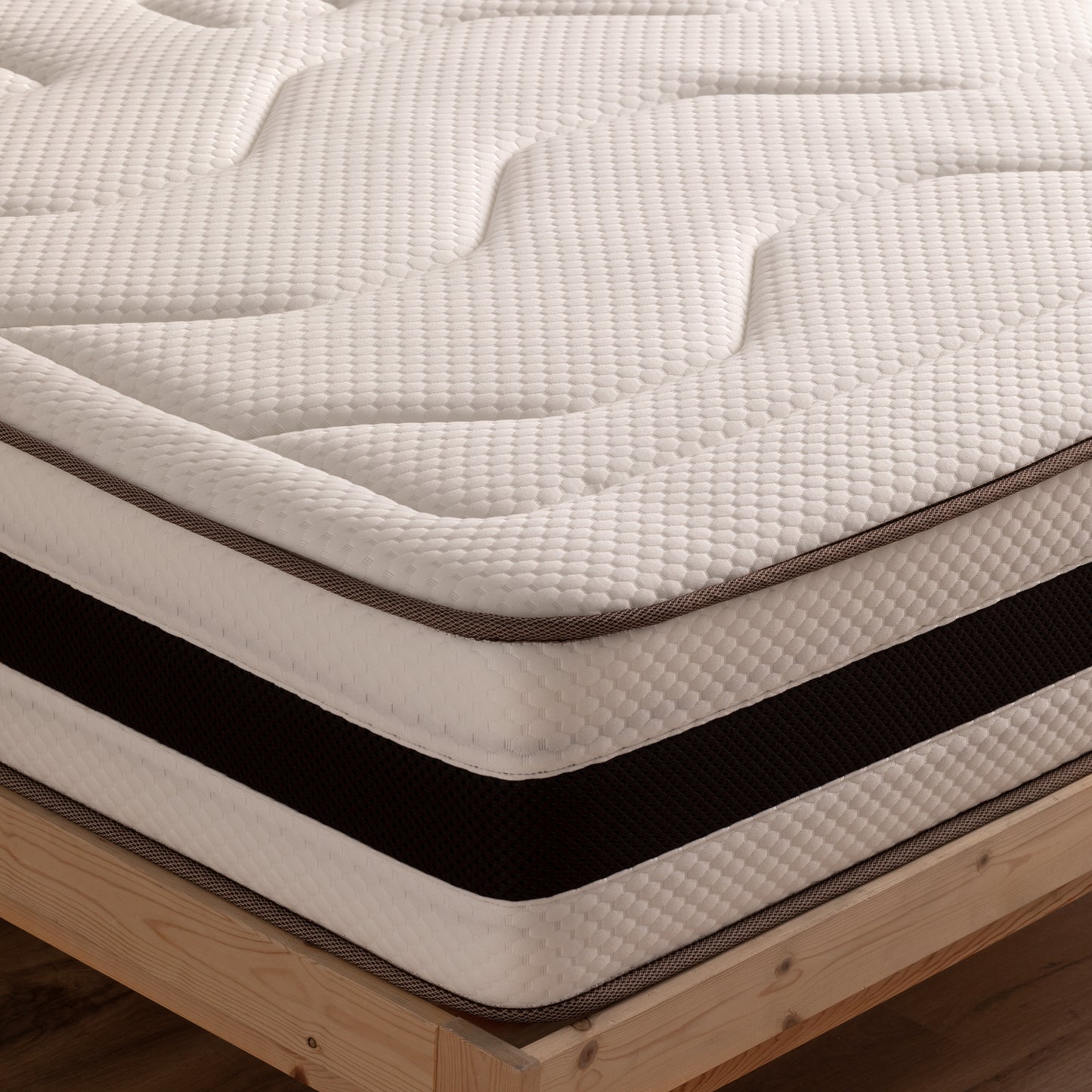 Pack | Colchón Hypna, Almohada de fibra y Protector Rizo Algodón